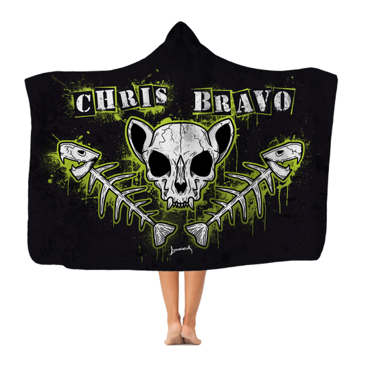 Chris Bravo (BOL) "Fish Bonez" Hooded Blanket