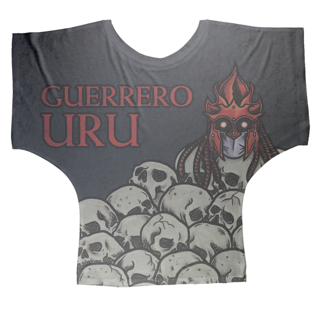 Guerrero Uru (BOL) "Skulls" Women's Wear Batwing Top