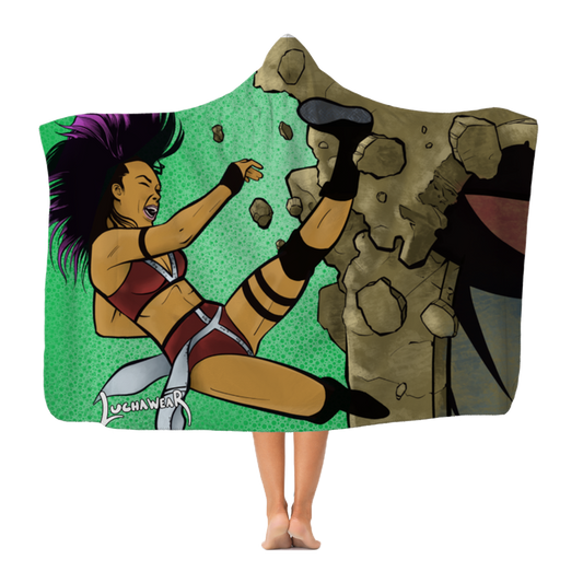 Zeda Zhang (USA) "Kick" Hooded Blanket