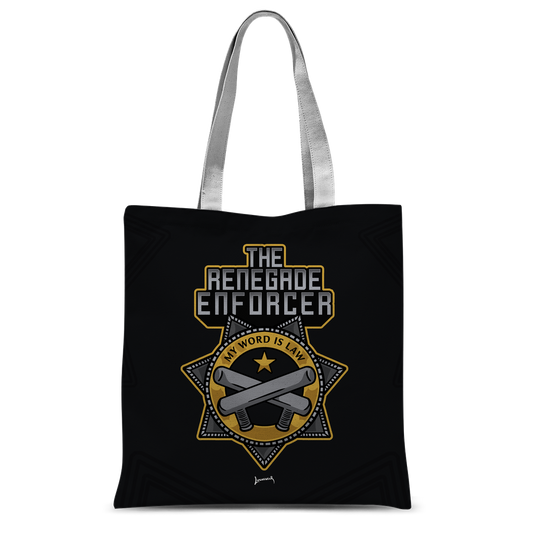 Renegade Enforcer (USA) "My Word is Law" Tote Bag