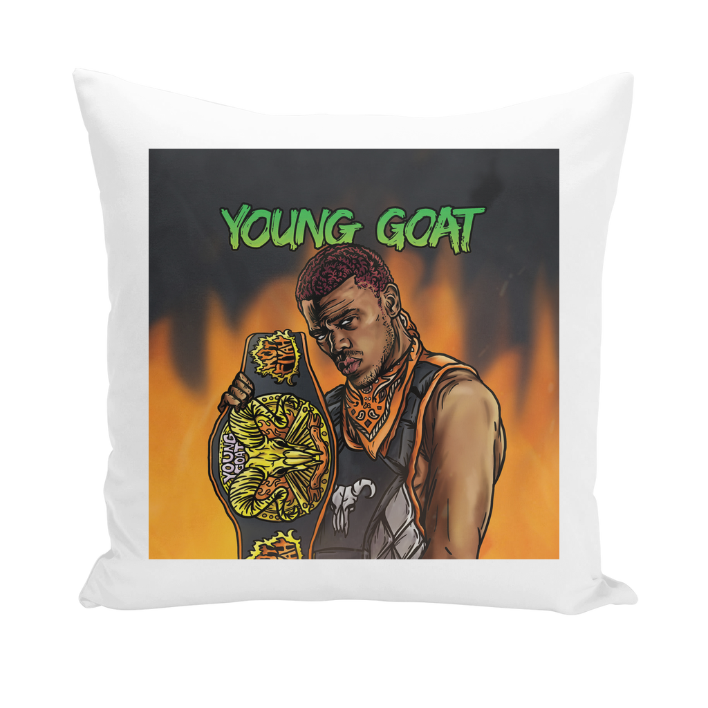 Myron Reed (USA) "Young Goat" Throw Pillow