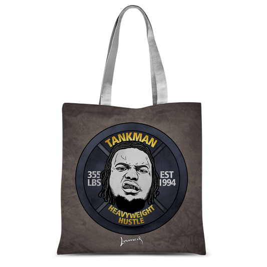 Calvin Tankman (USA) "Heavyweight Hustle" Tote Bag