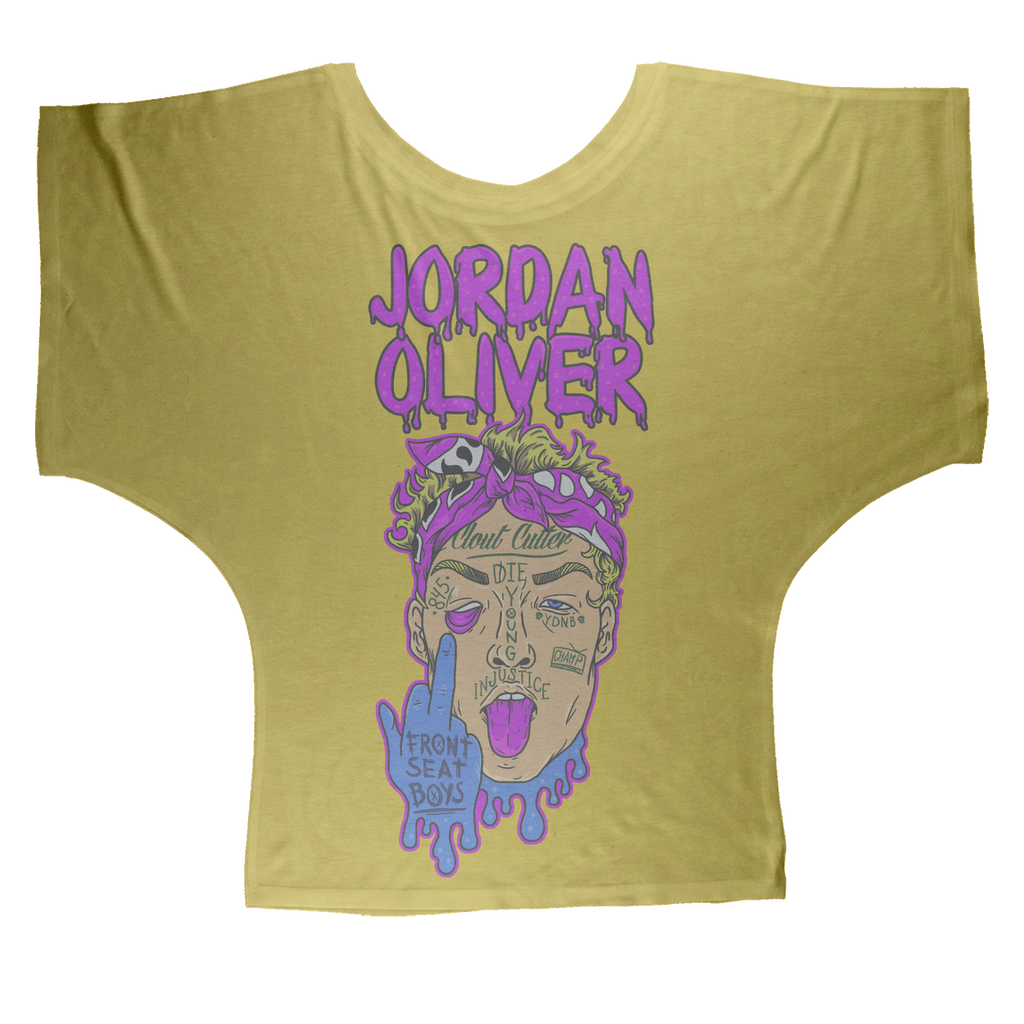 Jordan Oliver (USA) "Clout Man" Women's Wear Batwing Top