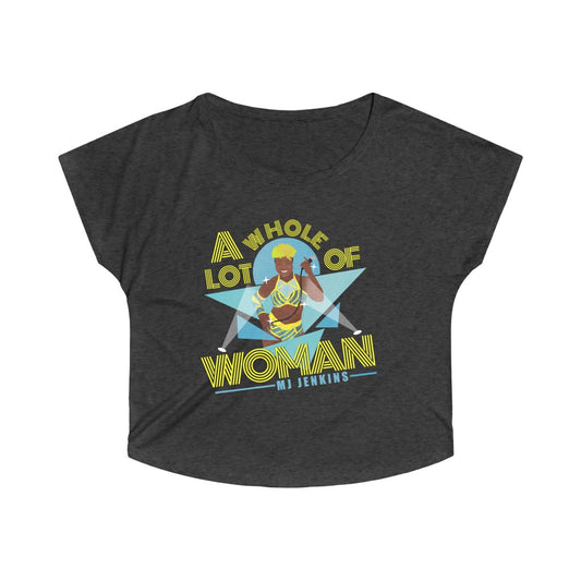 MJ Jenkins "Spotlights Glaring" Women's Tri-Blend Dolman Tee