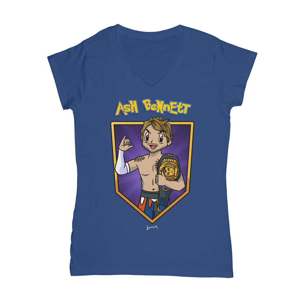 Ash Bennett (USA) "Champ" Women's Wear V-Neck T-Shirt