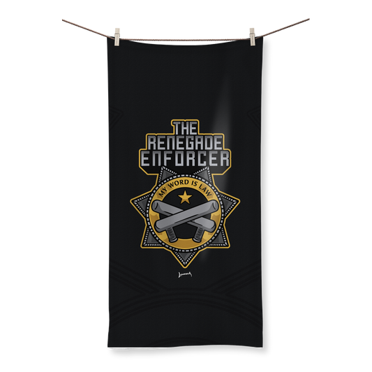 Renegade Enforcer (USA) "My Word is Law" Home and Beach Towel