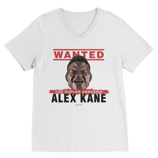 Alex Kane (USA) "Wanted" V Neck Tee