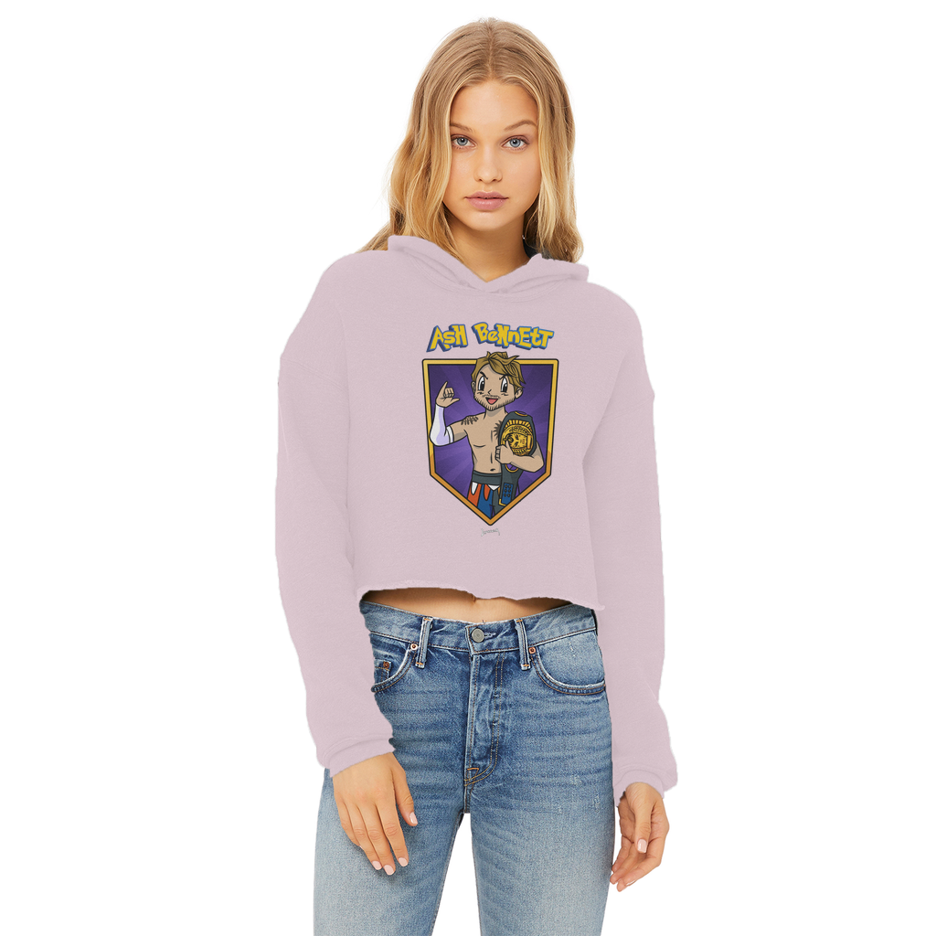 Ash Bennett (USA) "Champ" Women's Wear Crop Top Hoodie