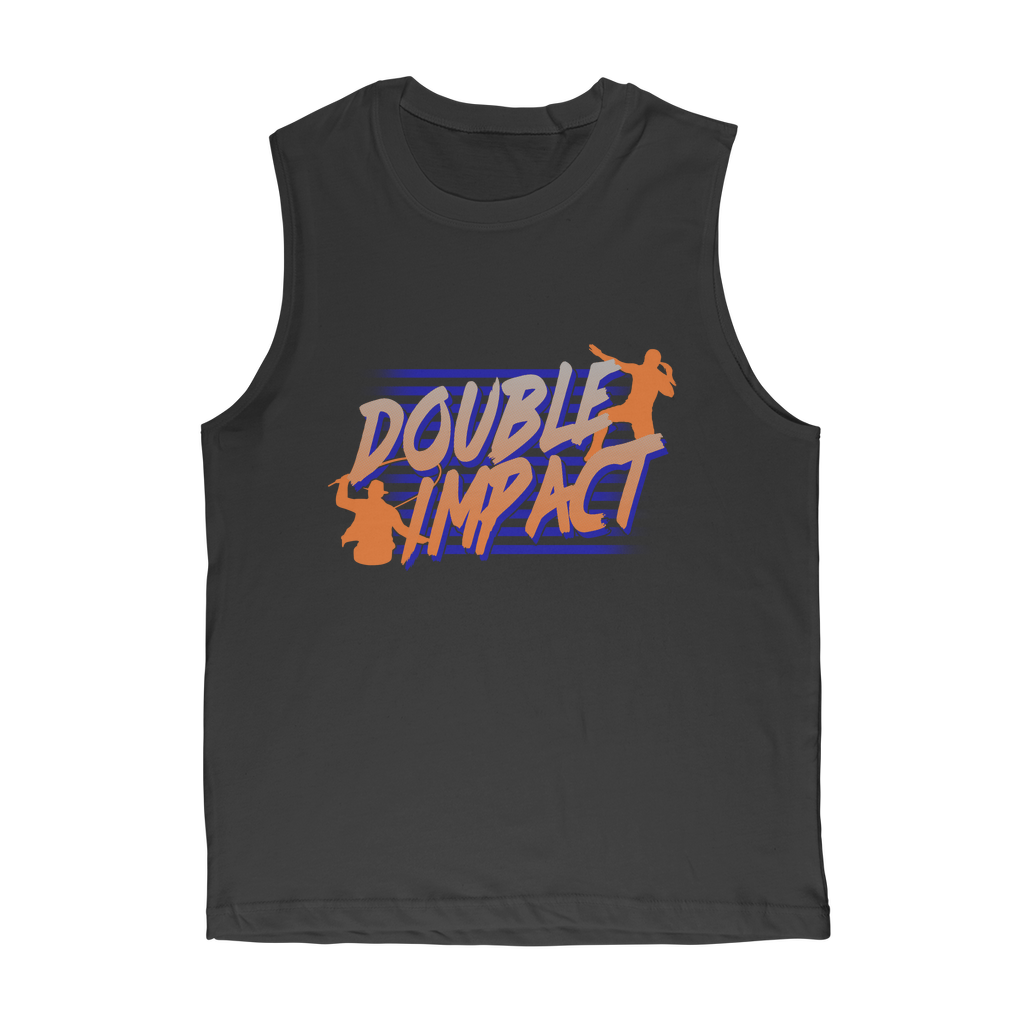 Double Impact (USA) "Logo" Muscle Tank Top