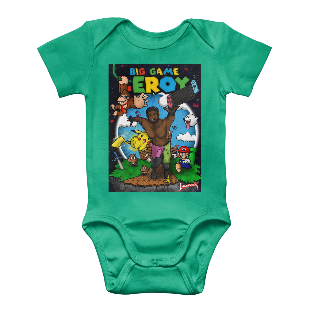 Get your game on! (USA) "Leroy Green" Baby Onesie