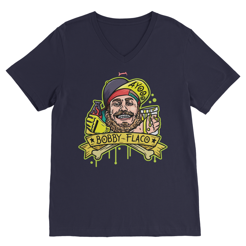 Bobby Flaco (USA) "My Salsa" V Neck Tee