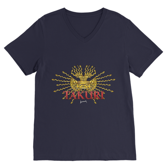 Takuri (USA) "Golden Sun" V Neck Tee
