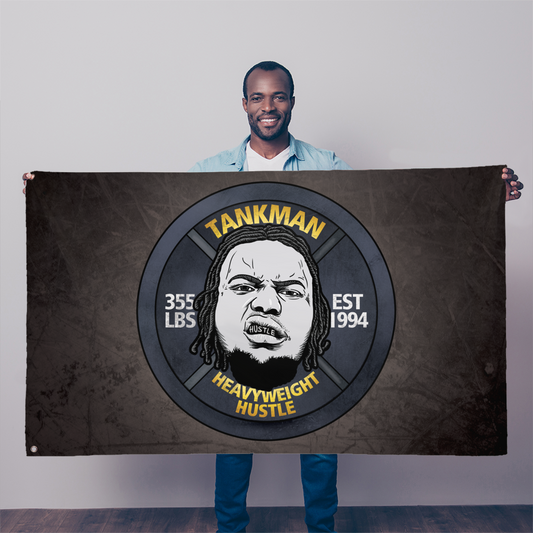 Calvin Tankman (USA) "Heavyweight Hustle" Flag