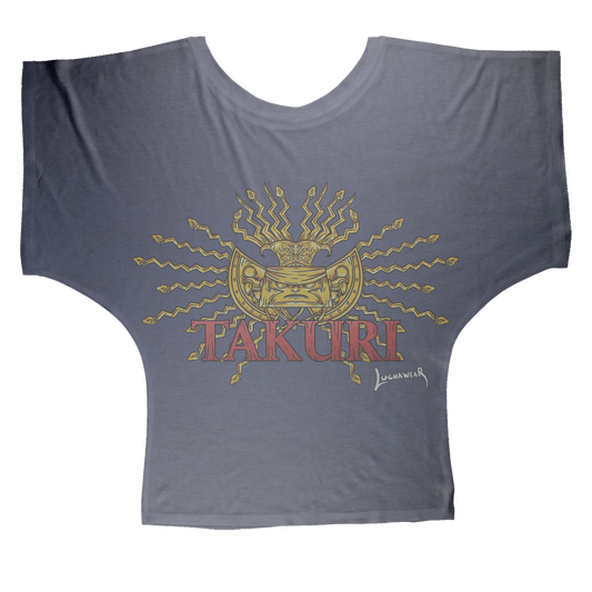 Takuri (USA) "Golden Sun" Women's Wear Batwing Top