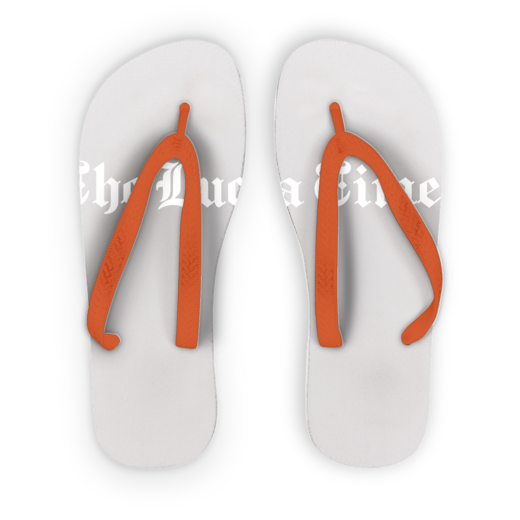 Lucha Times (White) Youthwear Flip Flops