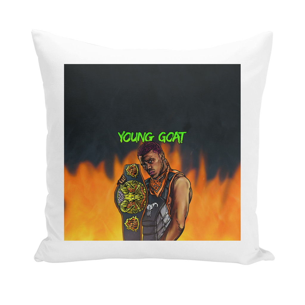 Myron Reed (USA) "Young Goat" Throw Pillow