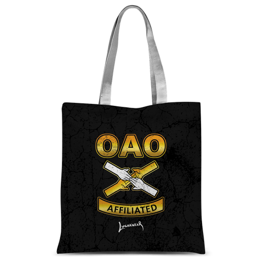 Over All Obstacles (USA) "Coat of Arms" Tote Bag