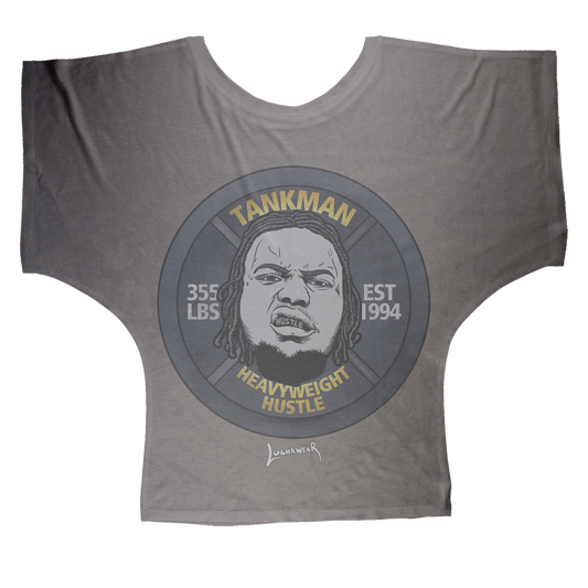 Calvin Tankman (USA) "Heavyweight Hustle" Women's Wear Batwing Top