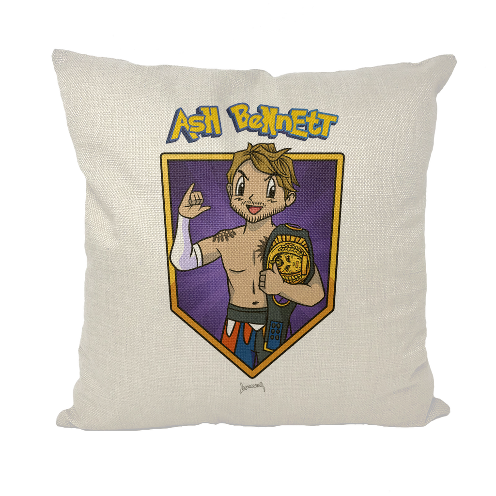 Ash Bennett (USA) "Champ" Throw Pillow with Insert