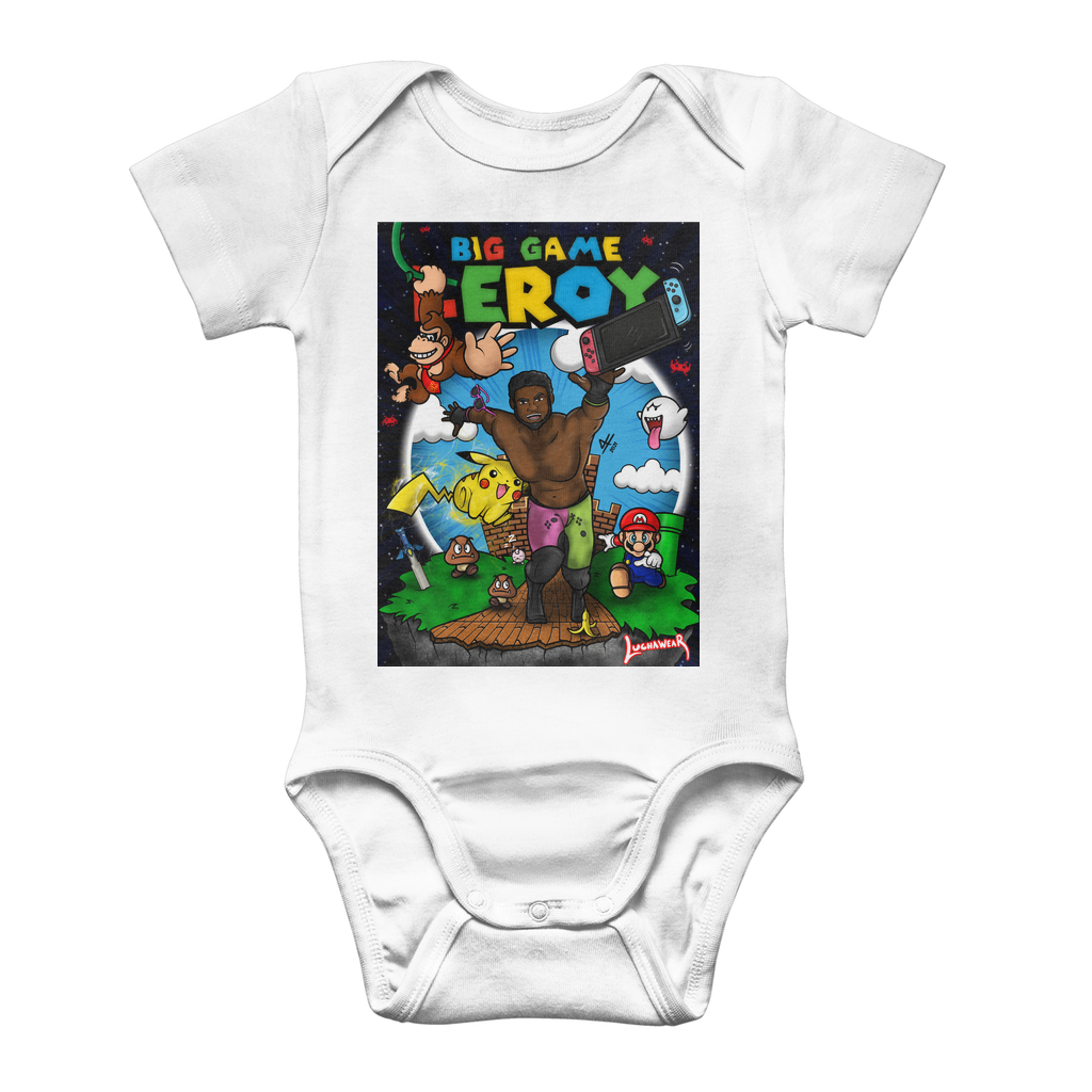 Get your game on! (USA) "Leroy Green" Baby Onesie