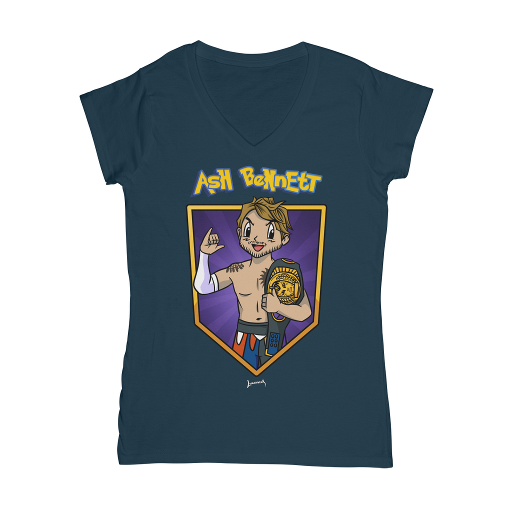 Ash Bennett (USA) "Champ" Women's Wear V-Neck T-Shirt