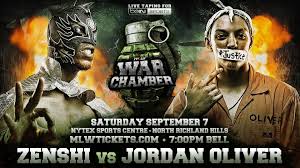 Zenshi battles Injustice's Jordan Oliver this Saturdaay in Dallas