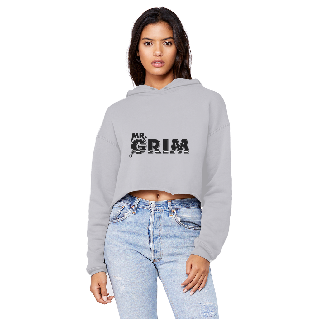 MR. Grim "Zipped Up" Unisex Crop Top Boyfriend Hoodie