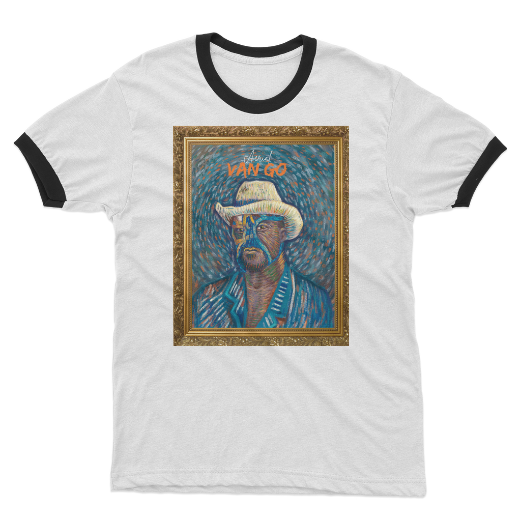 "Self Portrait" - Aerial Van Go (USA) Ringer Tee