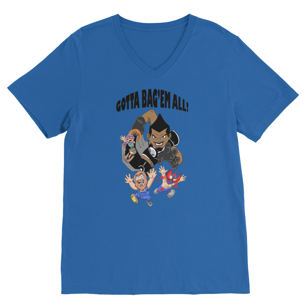 MR. Grim "Gotta Bag Em All" Unisex V Neck Tee