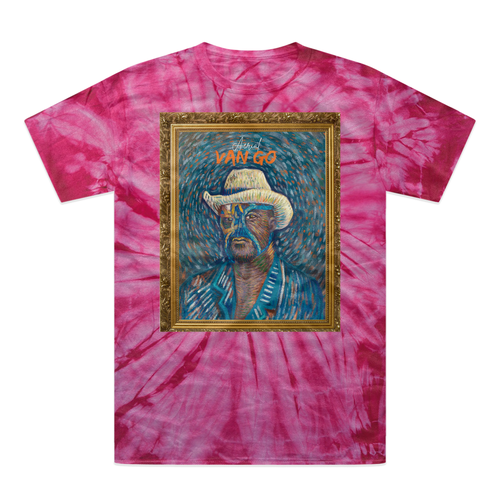 "Self Portrait" - Aerial Van Go (USA) Tonal Spider Tie-Dye T-Shirt