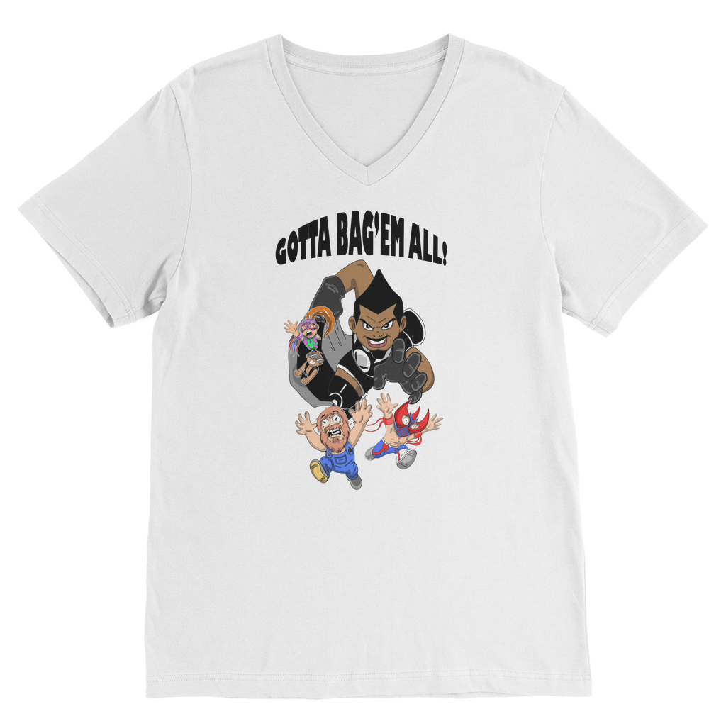 MR. Grim "Gotta Bag Em All" Unisex V Neck Tee