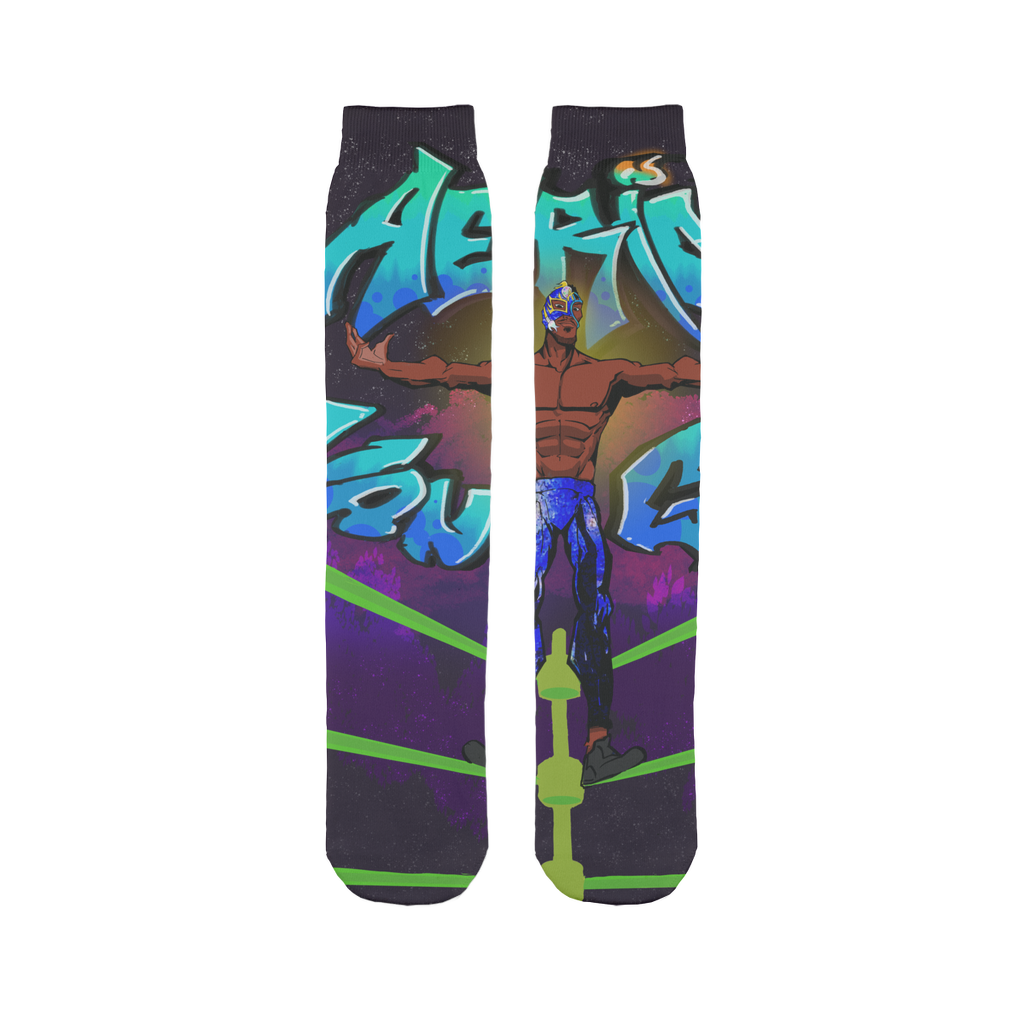 "Art Redeemer" - Aerial Van Go (USA) Tube Socks