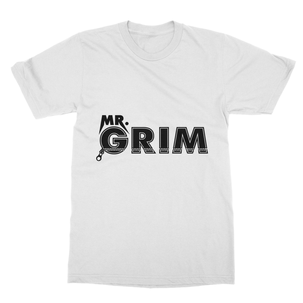 MR. Grim "Zipped Up" Unisex Heavy Cotton Tee