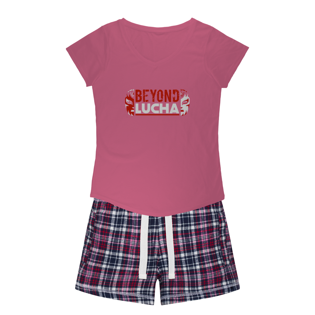 Beyond Lucha Women's Pajamas w/ Flannel Shorts