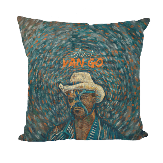 "Self Portrait" - Aerial Van Go (USA) Throw Pillow with Insert