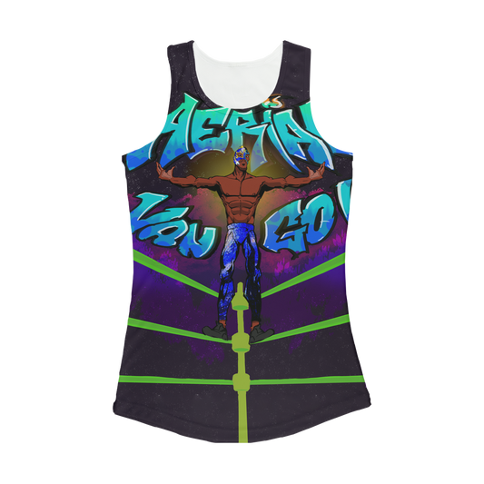 "Art Redeemer" - Aerial Van Go (USA) Women's Activewear Tank Top