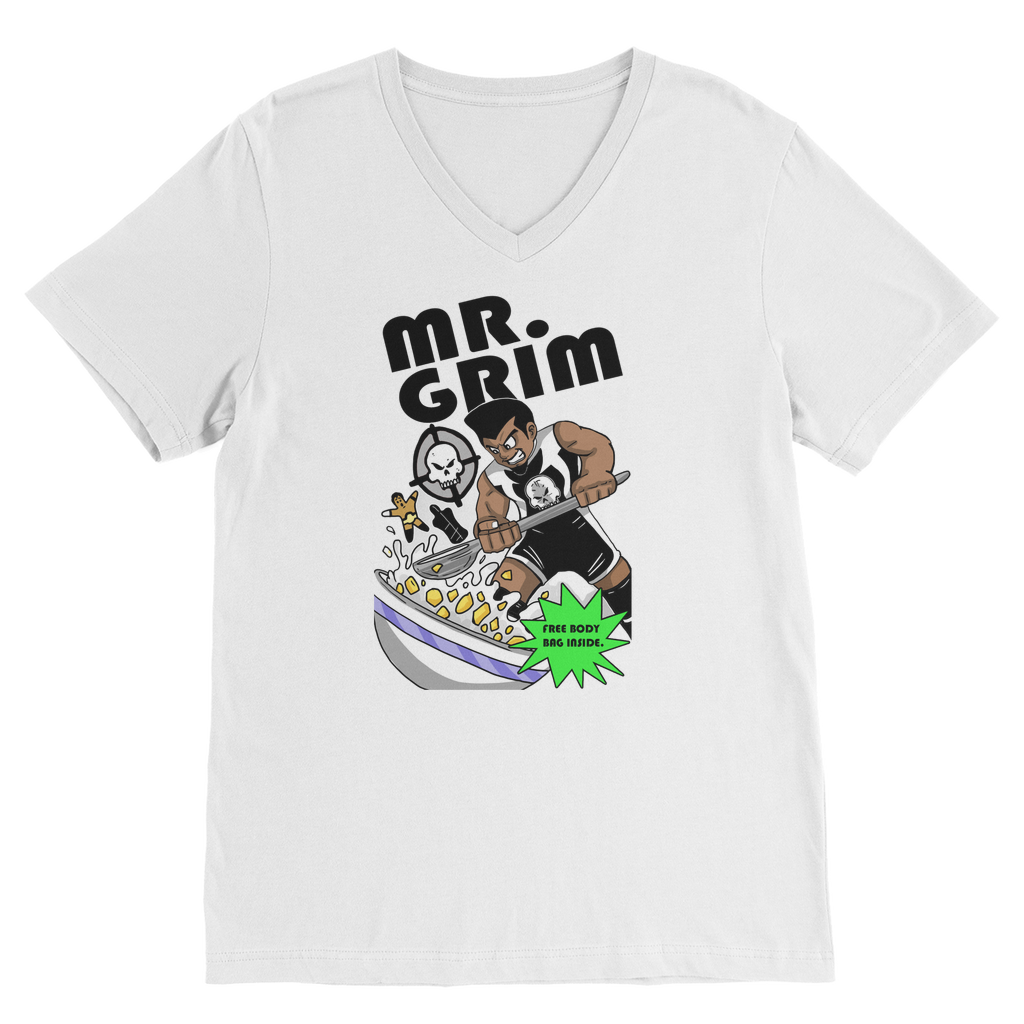 MR. Grim "Special Cereal" (USA) Unisex V Neck Tee