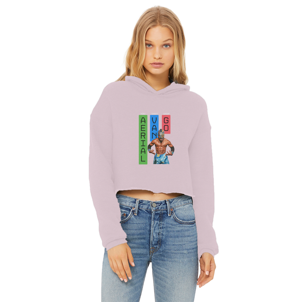 "Bars" -Aerial Van Go" Women's Wear Crop Top Hoodie