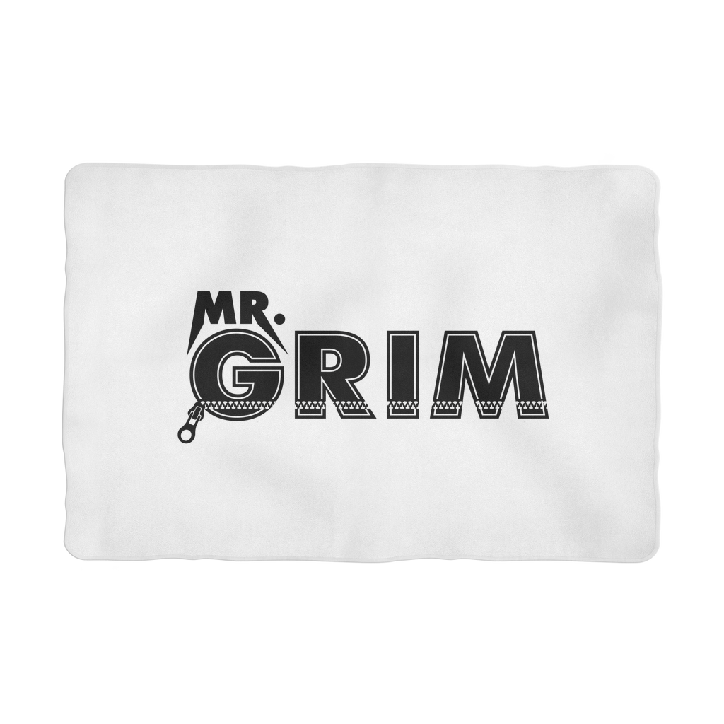 MR. Grim "Zipped Up"  Pet Blanket