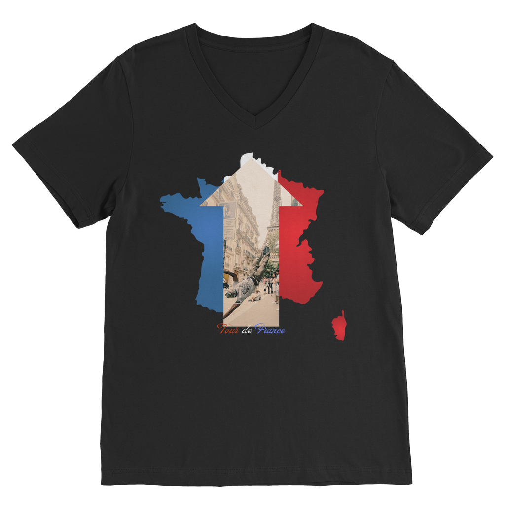 Tour de France V Neck Tee