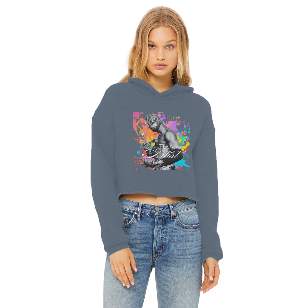 "THE Artist" - Aerial Van Go Women's Wear Crop Top Hoodie