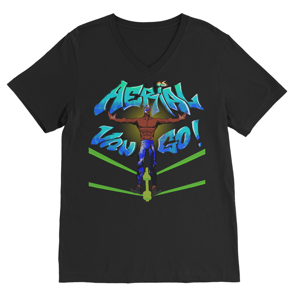 "Art Redeemer" - Aerial Van Go (USA) Unisex V Neck Tee