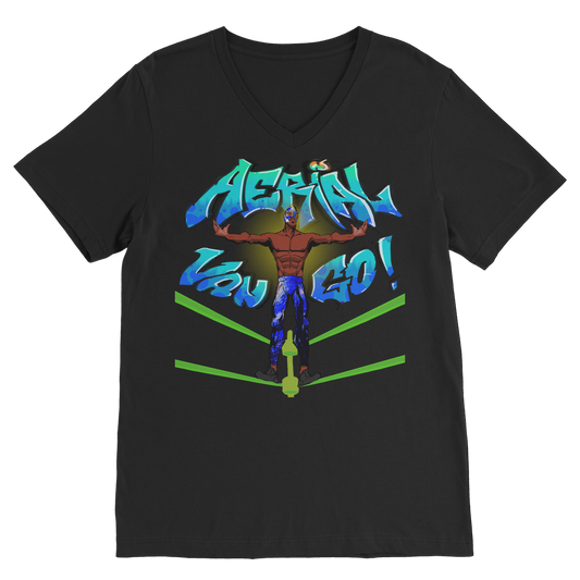 "Art Redeemer" - Aerial Van Go (USA) Unisex V Neck Tee