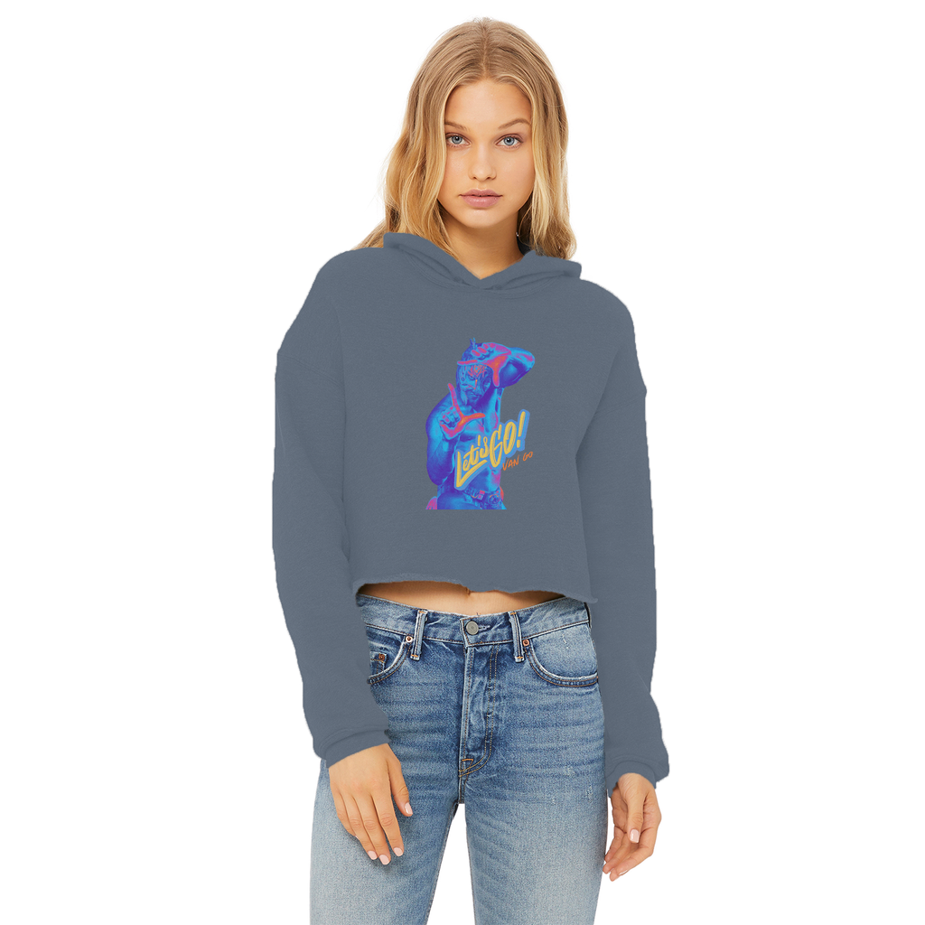 "Let's Go Van Go - Aerial Van Go Women's Wear Crop Top Hoodie