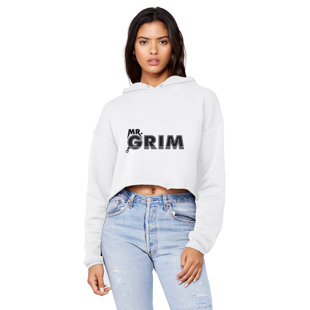 MR. Grim "Zipped Up" Unisex Crop Top Boyfriend Hoodie