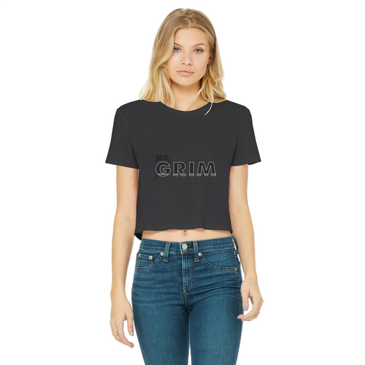 MR. Grim "Zipped Up" Women's Wear Crop Top