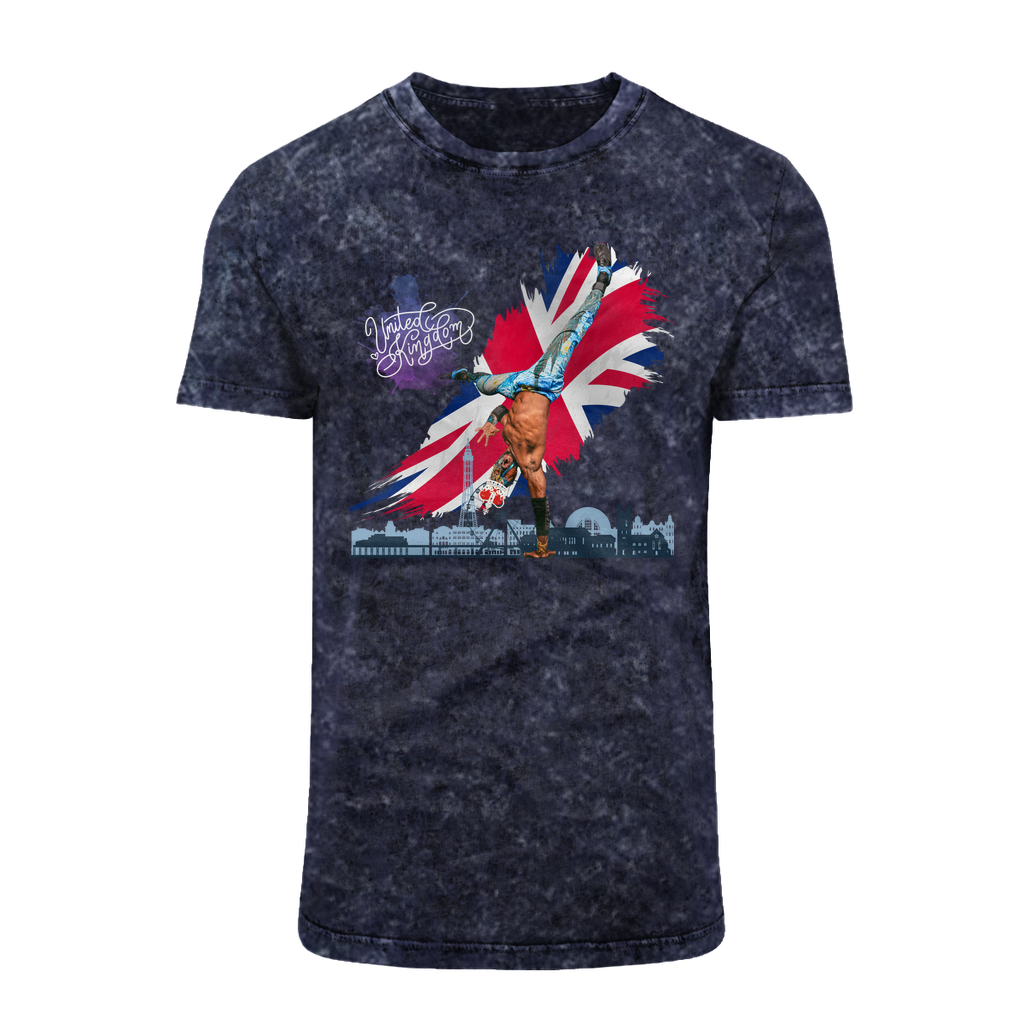 "Van Go to UK" - Aerial Van Go Acid Washed T-Shirt