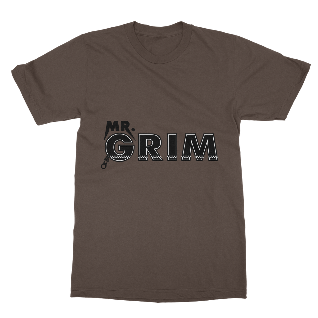 MR. Grim "Zipped Up" Unisex Heavy Cotton Tee