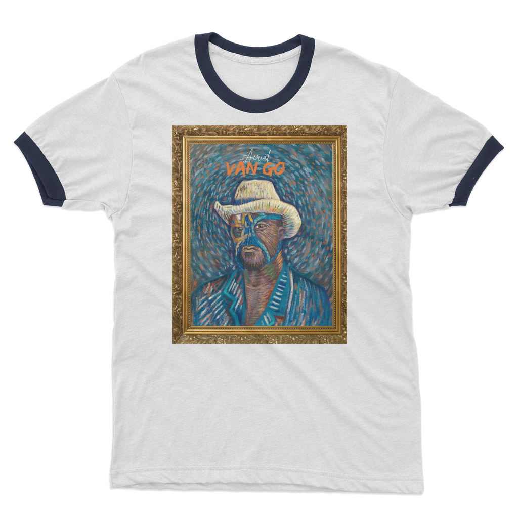 "Self Portrait" - Aerial Van Go (USA) Ringer Tee
