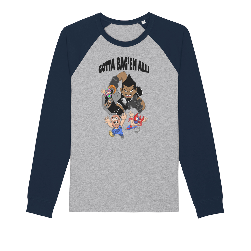 MR. Grim "Gotta Bag Em All" Premium Raglan Long Sleeve Shirt